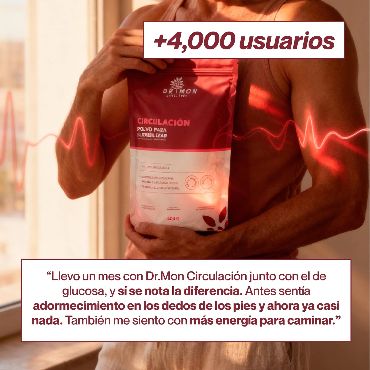 Suplemento para la Circulación DR MON 600g L-ARGININA y GLICINA