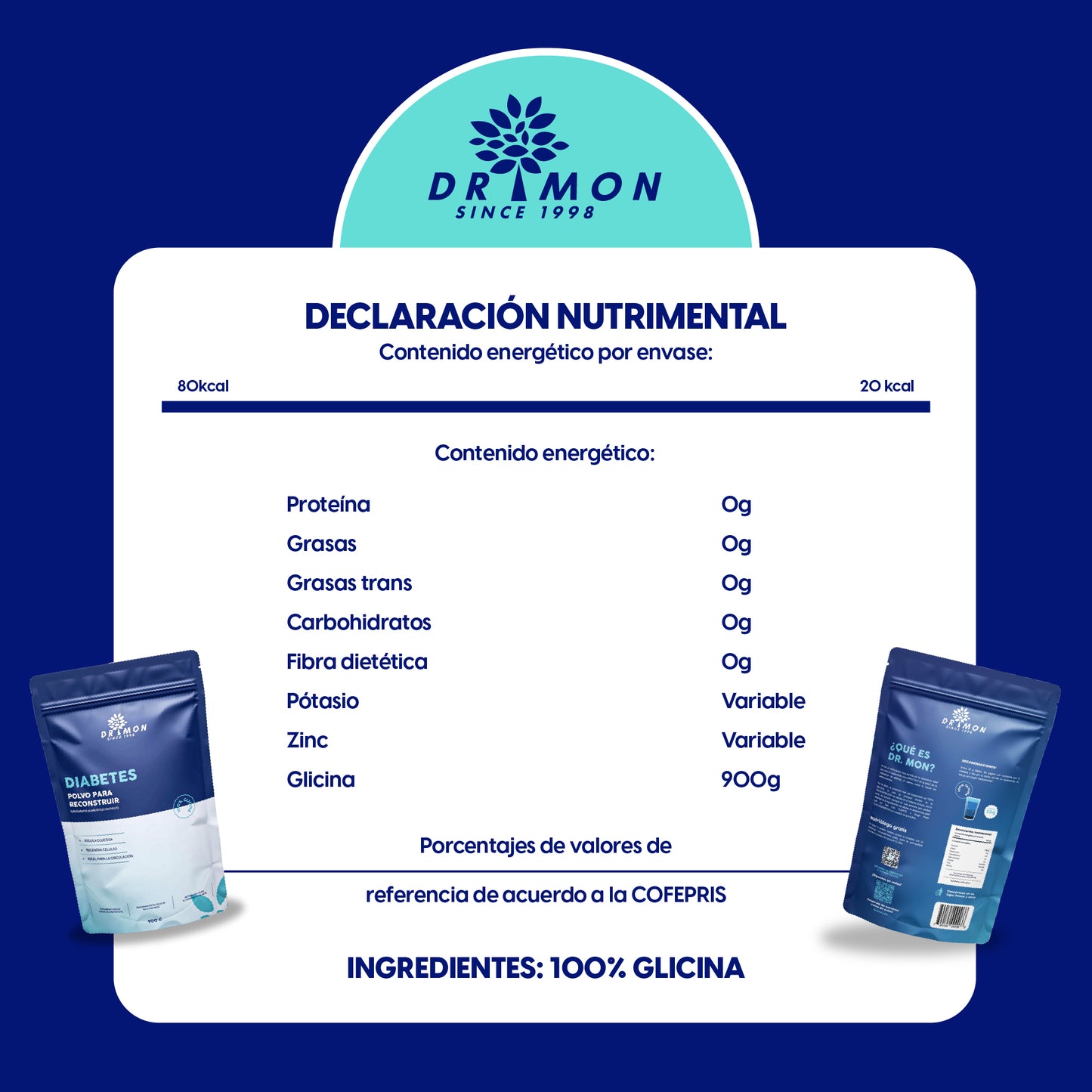 CONTROL DIABETES / DR.MON 900g