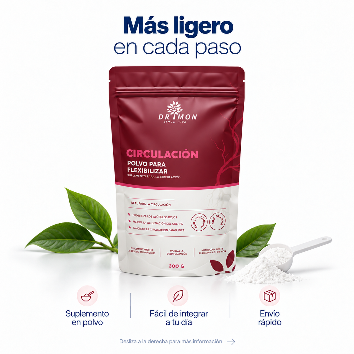 Suplemento  DR MON 600g L-ARGININA y GLICINA
